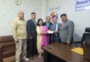 Cheque Contribution of Rs 1,32,000 for Earthquake Relief Fund